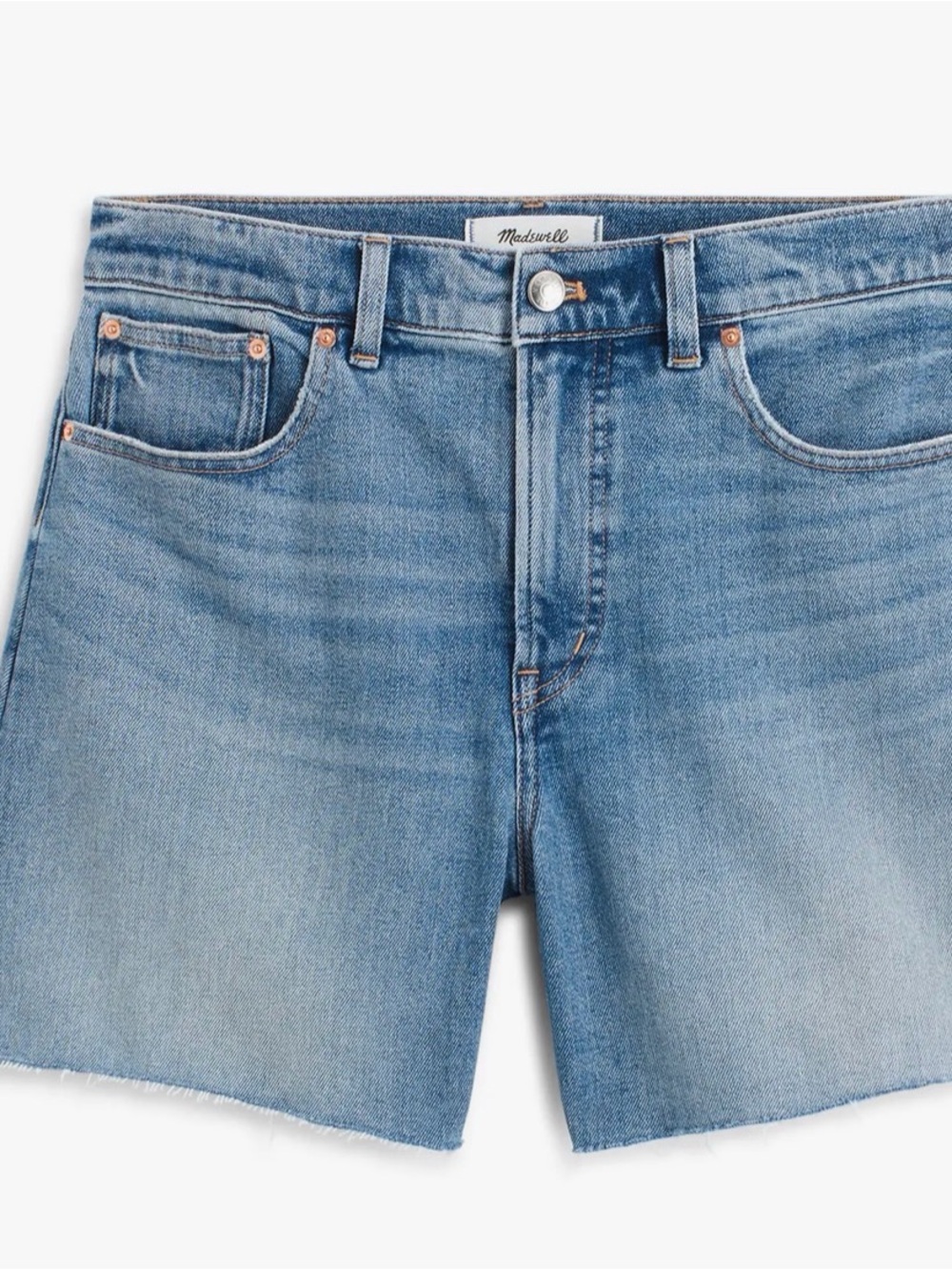 Madewell Men's Light Wash Denim Cutoff Shorts